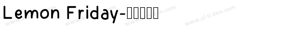 Lemon Friday字体转换